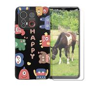 BMPNLSZ Funda para Emporia ME 6, Suave Silicona TPU Canica Carcasa Caso Case + Cristal Templado Film Vidrio Protector de Pantalla para Emporia ME 6 - OYLLM45