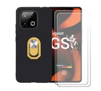 BMPNLSZ Funda para Gigaset GS6 Pro+Amarillo Anillo+2 Vidrio Templado