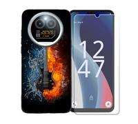 BMPNLSZ Funda para IIIF150 Action 5 Pro, Suave Silicona TPU Canica Carcasa Caso Case + Cristal Templado Film Vidrio Protector de Pantalla para IIIF150 Action 5 Pro - BST16