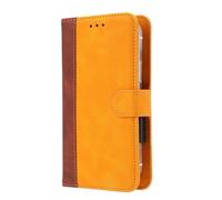 BMPNLSZ Funda para Logicom Five Pro 32 Flip Case, Suave PU Cuero Carcasa con Cover, Cierre Magnético, Función de Soporte, Billetera con Tapa Tarjetas Funda Cuero con Tapa (5,4") - Amarillo-XHDFG