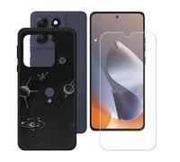 BMPNLSZ Funda para Motorola Moto G100 Pro, Cover Suave Silicona TPU Carcasa Caso Protectora Case + Cristal Templado Film Vidrio Protector de Pantalla para (6,67") - LH98