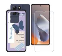 BMPNLSZ Funda para Motorola Moto G100 Pro, Cover Suave Silicona TPU Carcasa Caso Protectora Case + Cristal Templado Film Vidrio Protector de Pantalla para (6,67") - LH59