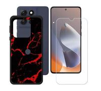 BMPNLSZ Funda para Motorola Moto G100 Pro, Cover Suave Silicona TPU Carcasa Caso Protectora Case + Cristal Templado Film Vidrio Protector de Pantalla para (6,67") - LH36
