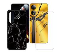 BMPNLSZ Funda para Nubia Neo 2 5G, Cover Suave Silicona TPU Carcasa Caso Protectora Case + Cristal Templado Film Vidrio Protector de Pantalla para (6,72") - LH13