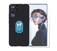 BMPNLSZ Funda para Nubia Red Magic 11S Pro+Azul Anillo+Vidrio Templado