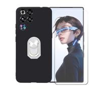 BMPNLSZ Funda para Nubia Red Magic 11S Pro+Blanco Anillo+Vidrio Templado