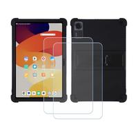 BMPNLSZ Funda para Oneplus Pad Lite, Cover Suave Silicona TPU Carcasa Caso Protectora Case + 2 Cristal Templado Film Vidrio Protector de Pantalla (11,0") - Negro