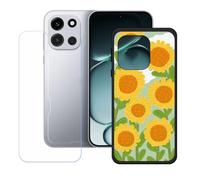 BMPNLSZ Funda para OnePlus Turbo 6, Cover Suave Silicona TPU Carcasa Caso Protectora Case + Cristal Templado Film Vidrio Protector de Pantalla para (6,78") - LH91