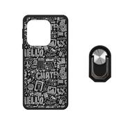 BMPNLSZ Funda para OPPO Find X9S + Negro Anillo - WZ8 | Suave Silicona Shell Cover Caso Bumper Anti-Golpes Carcasa (6,59")+ Negro Anillo de Soporte Giratorio Desmontable de 360°