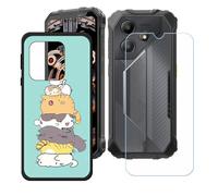 BMPNLSZ Funda para Oscal Marine 2 (6,56"), Cover Suave Silicona TPU Carcasa Caso Protectora Case + Cristal Templado Film Vidrio Protector de Pantalla - LH21