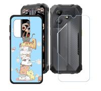 BMPNLSZ Funda para Oscal Marine 2 (6,56"), Cover Suave Silicona TPU Carcasa Caso Protectora Case + Cristal Templado Film Vidrio Protector de Pantalla - LH63