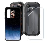 BMPNLSZ Funda para Oscal Marine 2 (6,56"), Cover Suave Silicona TPU Carcasa Caso Protectora Case + Cristal Templado Film Vidrio Protector de Pantalla - LH46