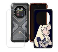 BMPNLSZ Funda para Oscal Tank 1 (6,78"), Cover Suave Silicona TPU Carcasa Caso Protectora Case + Cristal Templado Film Vidrio Protector de Pantalla - LH2