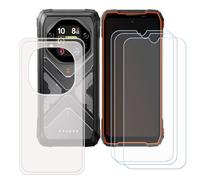 BMPNLSZ Funda para Oscal Tank 1 Screen Protector, Translúcido Suave Silicona TPU Canica Carcasa Caso Case + [3 Piezas] Cristal Templado Film Vidrio (6,78")