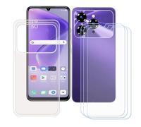 BMPNLSZ Funda para Oukitel C6 Screen Protector, Transparente Suave Silicona TPU Canica Carcasa Caso Case + [3 Piezas] Cristal Templado Film Vidrio (6,8")