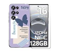 BMPNLSZ Funda para Oukitel C66, Suave Silicona TPU Canica Carcasa Caso Case + Cristal Templado Film Vidrio Protector de Pantalla para Oukitel C66 - OYLLM46