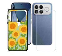 BMPNLSZ Funda para Poco F8 Ultra, Cover Suave Silicona TPU Carcasa Caso Protectora Case + Cristal Templado Film Vidrio Protector de Pantalla para (6,9") - LH91