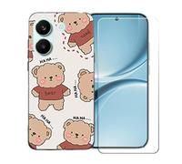 BMPNLSZ Funda para Poco X8 Pro, Suave Silicona TPU Canica Carcasa Caso Case + Cristal Templado Film Vidrio Protector de Pantalla para Poco X8 Pro - OYLLM48