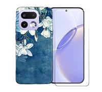 BMPNLSZ Funda para Realme 16 Pro 5G, Suave Silicona TPU Canica Carcasa Caso Case + Cristal Templado Film Vidrio Protector de Pantalla para Realme 16 Pro 5G - OYLLM40