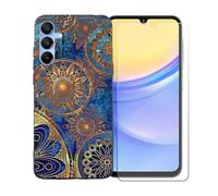 BMPNLSZ Funda para Samsung Galaxy A16 5G, Suave Silicona TPU Canica Carcasa Caso Case + Cristal Templado Film Vidrio Protector de Pantalla para Samsung Galaxy A16 5G (6,5") - BST10