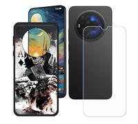 BMPNLSZ Funda para TCL 60 Ultra Nxtpaper, Cover Suave Silicona TPU Carcasa Caso Protectora Case + Cristal Templado Film Vidrio Protector de Pantalla para (7,2") - LH7