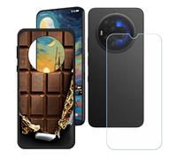 BMPNLSZ Funda para TCL 60 Ultra Nxtpaper, Cover Suave Silicona TPU Carcasa Caso Protectora Case + Cristal Templado Film Vidrio Protector de Pantalla para (7,2") - LH1