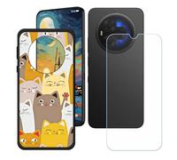 BMPNLSZ Funda para TCL 60 Ultra Nxtpaper, Cover Suave Silicona TPU Carcasa Caso Protectora Case + Cristal Templado Film Vidrio Protector de Pantalla para (7,2") - LH77