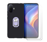 BMPNLSZ Funda para TCL K70 NxtPaper+Púrpura Anillo+2 Vidrio Templado