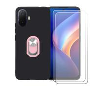 BMPNLSZ Funda para TCL K70 NxtPaper+Rosa Anillo+2 Vidrio Templado