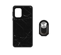 BMPNLSZ Funda para TCL K70 SE (6,56"), Suave Silicona Shell Cover Caso Bumper Anti-Golpes Carcasa + Negro Anillo de Soporte Giratorio Desmontable de 360° - WZ11