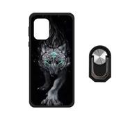 BMPNLSZ Funda para TCL K70 SE (6,56"), Suave Silicona Shell Cover Caso Bumper Anti-Golpes Carcasa + Negro Anillo de Soporte Giratorio Desmontable de 360° - WZ6