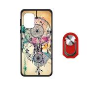 BMPNLSZ Funda para TCL K70 SE (6,56"), Suave Silicona Shell Cover Caso Bumper Anti-Golpes Carcasa + Rojo Anillo de Soporte Giratorio Desmontable de 360° - WZ5