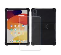 BMPNLSZ Funda para TCL Nxtpaper 14, Cover Suave Silicona TPU Carcasa Caso Protectora Case + Cristal Templado Film Vidrio Protector de Pantalla (14,3") - Negro