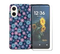 BMPNLSZ Funda para TCL NXTpaper 70 Pro, Suave Silicona TPU Canica Carcasa Caso Case + Cristal Templado Film Vidrio Protector de Pantalla para TCL NXTpaper 70 Pro - BST19