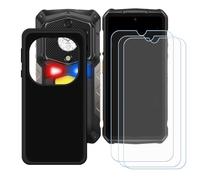 BMPNLSZ Funda para Ulefone Armor 29 Pro Screen Protector, Negro Suave Silicona TPU Canica Carcasa Caso Case + [3 Piezas] Cristal Templado Film Vidrio (6,67")