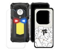 BMPNLSZ Funda para Ulefone Armor 29 Pro Thermal (6,67"), Cover Suave Silicona TPU Carcasa Caso Protectora Case + Cristal Templado Film Vidrio Protector de Pantalla - LH71