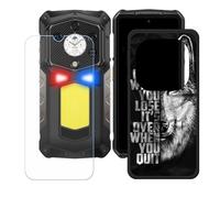 BMPNLSZ Funda para Ulefone Armor 29 Ultra (6,67"), Cover Suave Silicona TPU Carcasa Caso Protectora Case + Cristal Templado Film Vidrio Protector de Pantalla - LH42