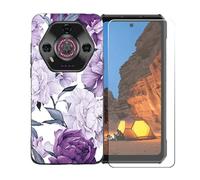 BMPNLSZ Funda para Ulefone Armor 30, Suave Silicona TPU Canica Carcasa Caso Case + Cristal Templado Film Vidrio Protector de Pantalla para Ulefone Armor 30 - OYLLM28