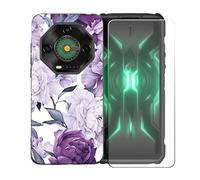 BMPNLSZ Funda para Ulefone Armor 33, Suave Silicona TPU Canica Carcasa Caso Case + Cristal Templado Film Vidrio Protector de Pantalla para Ulefone Armor 33 - OYLLM28