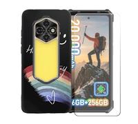 BMPNLSZ Funda para Ulefone RugKing 5 Pro, Suave Silicona TPU Canica Carcasa Caso Case + Cristal Templado Film Vidrio Protector de Pantalla para Ulefone RugKing 5 Pro - OYLLM44