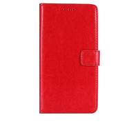 BMPNLSZ Funda para ZTE Blade A53 4G Flip Case, Suave PU Cuero Carcasa con Cover, Cierre Magnético, Función de Soporte, Billetera con Tapa Tarjetas Funda Cuero con Tapa (6,52") - Rojo-HZFM