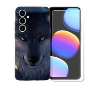 BMPNLSZ Funda para ZTE Blade V80 MAX, Suave Silicona TPU Canica Carcasa Caso Case + Cristal Templado Film Vidrio Protector de Pantalla para ZTE Blade V80 MAX - BST12