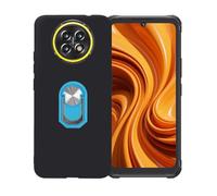 BMPNLSZ Negro Funda para Cubot Kingkong Ace 5 + Azul Anillo de Soporte Giratorio Desmontable de 360°,Suave Silicona TPU Shell Cover Caso Bumper Anti-Golpes Carcasa Case.