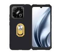 BMPNLSZ Negro Funda para Doogee Blade GT Play + Amarillo Anillo de Soporte Giratorio Desmontable de 360°,Suave Silicona TPU Shell Cover Caso Bumper Anti-Golpes Carcasa Case.