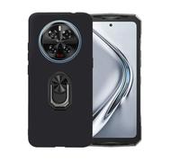 BMPNLSZ Negro Funda para Doogee V40 Pro(6,78") + Negro Anillo de Soporte Giratorio Desmontable de 360°, Suave Silicona TPU Shell Cover Caso Bumper Anti-Golpes Carcasa Case.