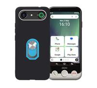 BMPNLSZ Negro Funda para Doro Aurora A10 + Azul Anillo de Soporte Giratorio Desmontable de 360°,Suave Silicona TPU Shell Cover Caso Bumper Anti-Golpes Carcasa Case.