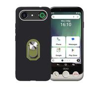 BMPNLSZ Negro Funda para Doro Aurora A10 + Verde Anillo de Soporte Giratorio Desmontable de 360°,Suave Silicona TPU Shell Cover Caso Bumper Anti-Golpes Carcasa Case.