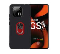 BMPNLSZ Negro Funda para Gigaset GS6 Pro + Rojo Anillo