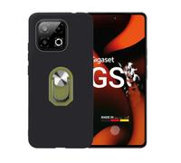 BMPNLSZ Negro Funda para Gigaset GS6 Pro + Verde Anillo