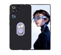 BMPNLSZ Negro Funda para Nubia Red Magic 11S Pro + Púrpura Anillo
